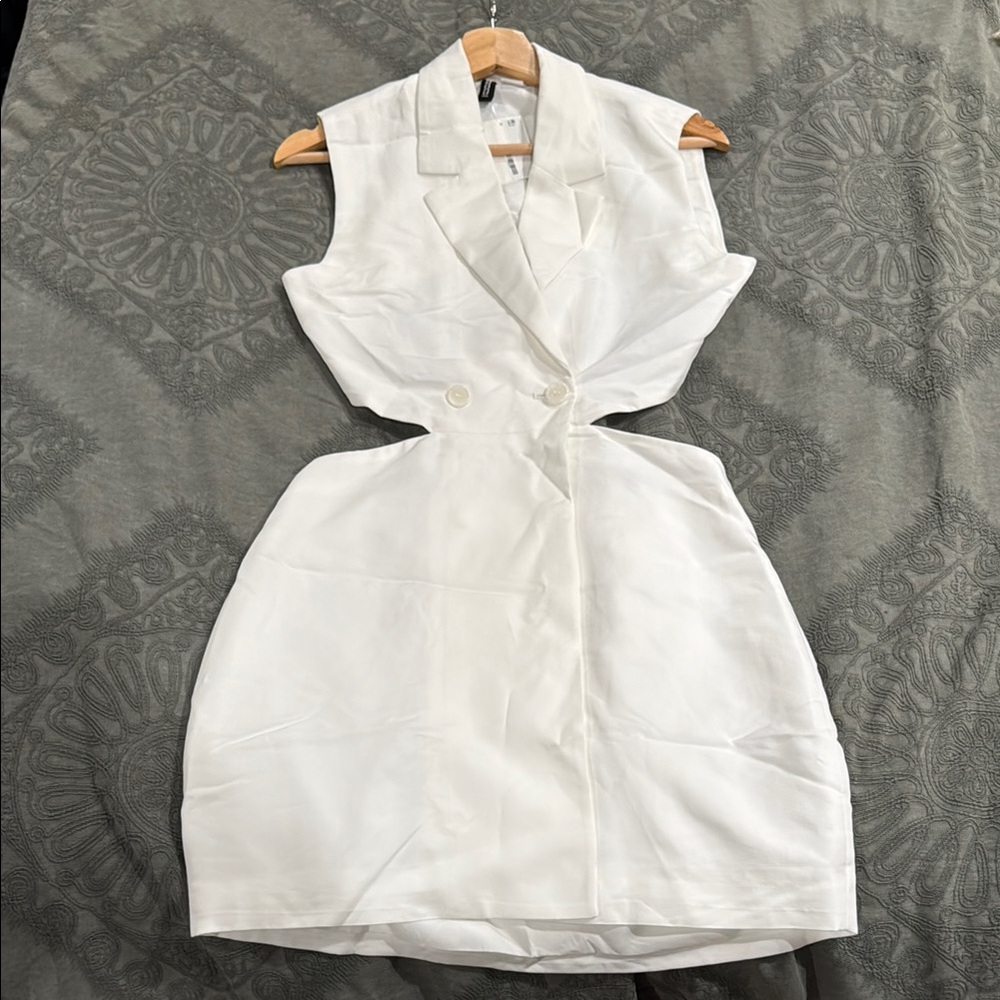 NEW Elegant White Blazer Dress